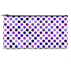 Shades Of Purple Polka Dots Pencil Cases by retrotoomoderndesigns