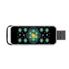 Light And Love Flowers Decorative Portable Usb Flash (one Side) by pepitasart