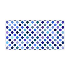 Shades Of Blue Polka Dots Yoga Headband by retrotoomoderndesigns