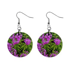 Stratford Garden Phlox Mini Button Earrings by Riverwoman