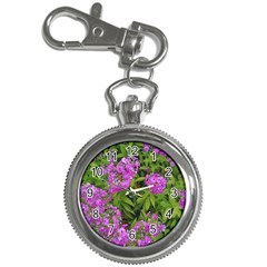 Stratford Garden Phlox Key Chain Watches by Riverwoman