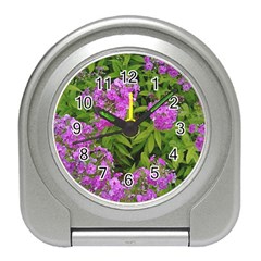 Stratford Garden Phlox Travel Alarm Clock by Riverwoman