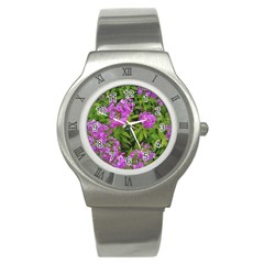 Stratford Garden Phlox Stainless Steel Watch by Riverwoman