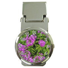 Stratford Garden Phlox Money Clip Watches by Riverwoman