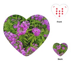 Stratford Garden Phlox Playing Cards (heart) by Riverwoman