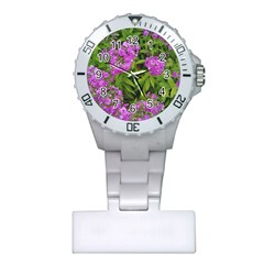 Stratford Garden Phlox Plastic Nurses Watch by Riverwoman