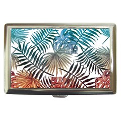 Gradient tropical leaves Cigarette Money Case