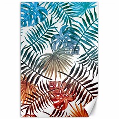 Gradient tropical leaves Canvas 20  x 30 