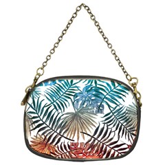 Gradient tropical leaves Chain Purse (One Side)