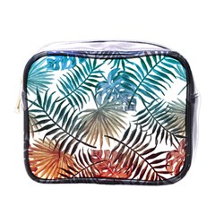 Gradient tropical leaves Mini Toiletries Bag (One Side)