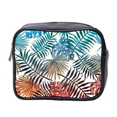 Gradient tropical leaves Mini Toiletries Bag (Two Sides)