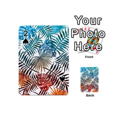 Gradient tropical leaves Playing Cards 54 (Mini)