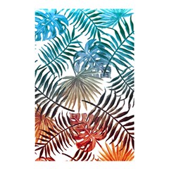 Gradient tropical leaves Shower Curtain 48  x 72  (Small) 