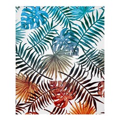 Gradient tropical leaves Shower Curtain 60  x 72  (Medium) 