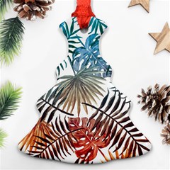 Gradient tropical leaves Ornament (Christmas Tree) 