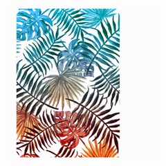 Gradient tropical leaves Small Garden Flag (Two Sides)