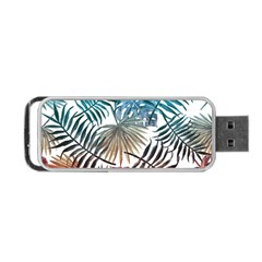 Gradient tropical leaves Portable USB Flash (Two Sides)