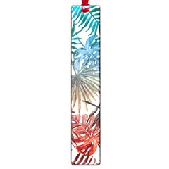 Gradient tropical leaves Large Book Marks