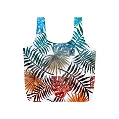 Gradient tropical leaves Full Print Recycle Bag (S)