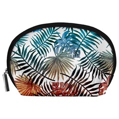 Gradient tropical leaves Accessory Pouch (Large)