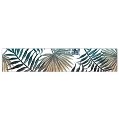 Gradient tropical leaves Small Flano Scarf