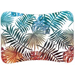 Gradient tropical leaves Velour Seat Head Rest Cushion