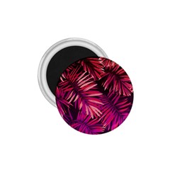 Pink tropical leaves 1.75  Magnets