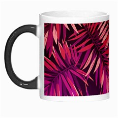 Pink tropical leaves Morph Mugs