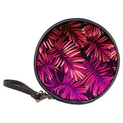 Pink tropical leaves Classic 20-CD Wallets