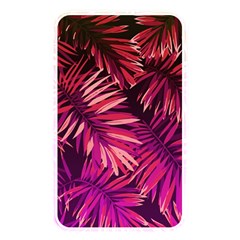 Pink tropical leaves Memory Card Reader (Rectangular)