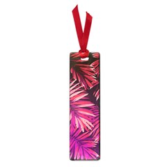 Pink tropical leaves Small Book Marks