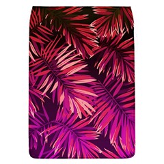 Pink tropical leaves Removable Flap Cover (L)