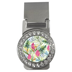 Tropical leaves and flowers Money Clips (CZ) 