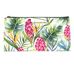 Tropical leaves and flowers Pencil Cases