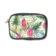 Tropical leaves and flowers Coin Purse