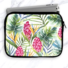 Tropical leaves and flowers Apple iPad 2/3/4 Zipper Cases