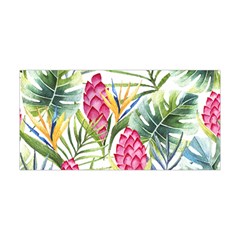 Tropical leaves and flowers Yoga Headband