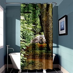 Garden Of The Phoenix Shower Curtain 36  X 72  (stall)  by Riverwoman