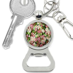 Pastel Pink Roses Bottle Opener Key Chains by retrotoomoderndesigns