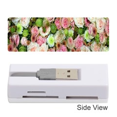 Pastel Pink Roses Memory Card Reader (stick) by retrotoomoderndesigns