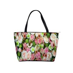 Pastel Pink Roses Classic Shoulder Handbag