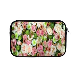 Pastel Pink Roses Apple Macbook Pro 13  Zipper Case by retrotoomoderndesigns