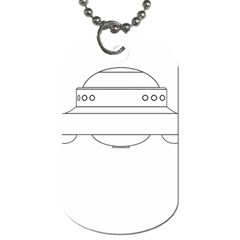 Alien Space Ufo Extraterrestrial Dog Tag (two Sides) by Wegoenart