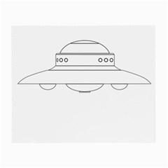 Alien Space Ufo Extraterrestrial Small Glasses Cloth by Wegoenart