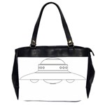 Alien Space Ufo Extraterrestrial Oversize Office Handbag (2 Sides) Front