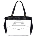 Alien Space Ufo Extraterrestrial Oversize Office Handbag (2 Sides) Back