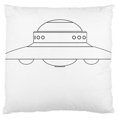 Alien Space Ufo Extraterrestrial Large Cushion Case (one Side) by Wegoenart