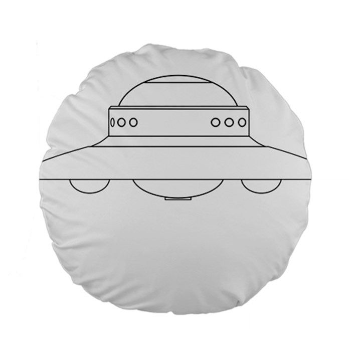 Alien Space Ufo Extraterrestrial Standard 15  Premium Round Cushions