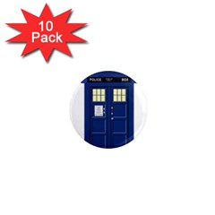 Tardis Doctor Who Time Travel 1  Mini Magnet (10 Pack)  by Wegoenart