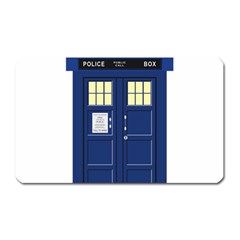 Tardis Doctor Who Time Travel Magnet (rectangular) by Wegoenart